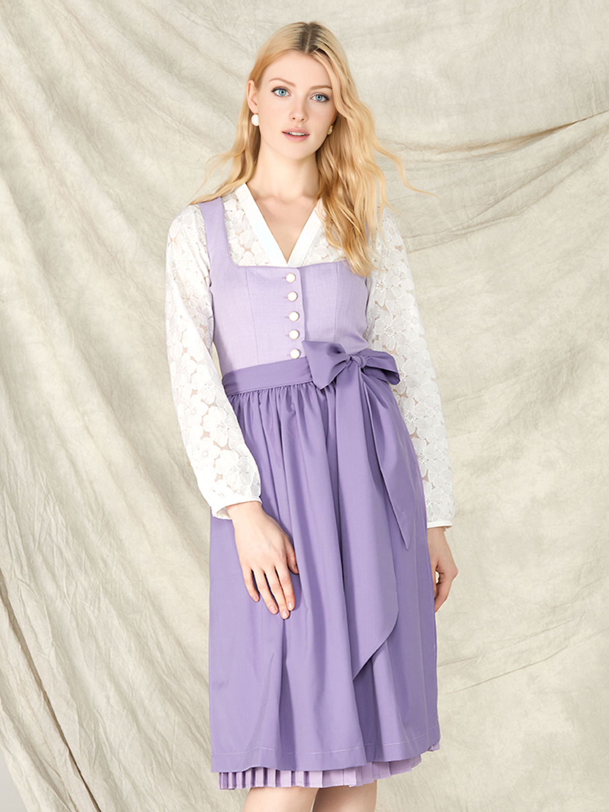 Elegantes Ja Mei Dirndl in Lila