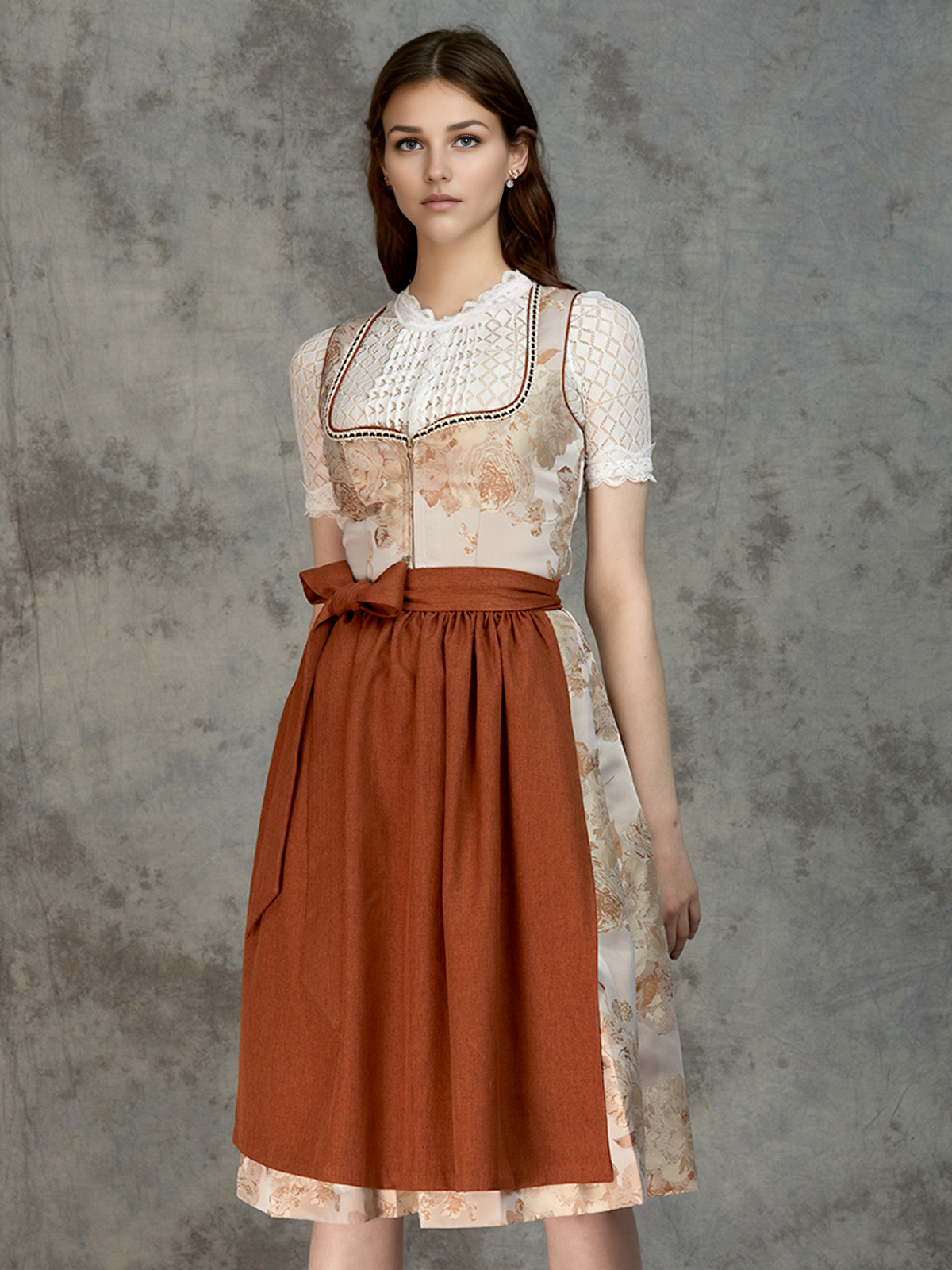 Modernes Dirndl in Grau