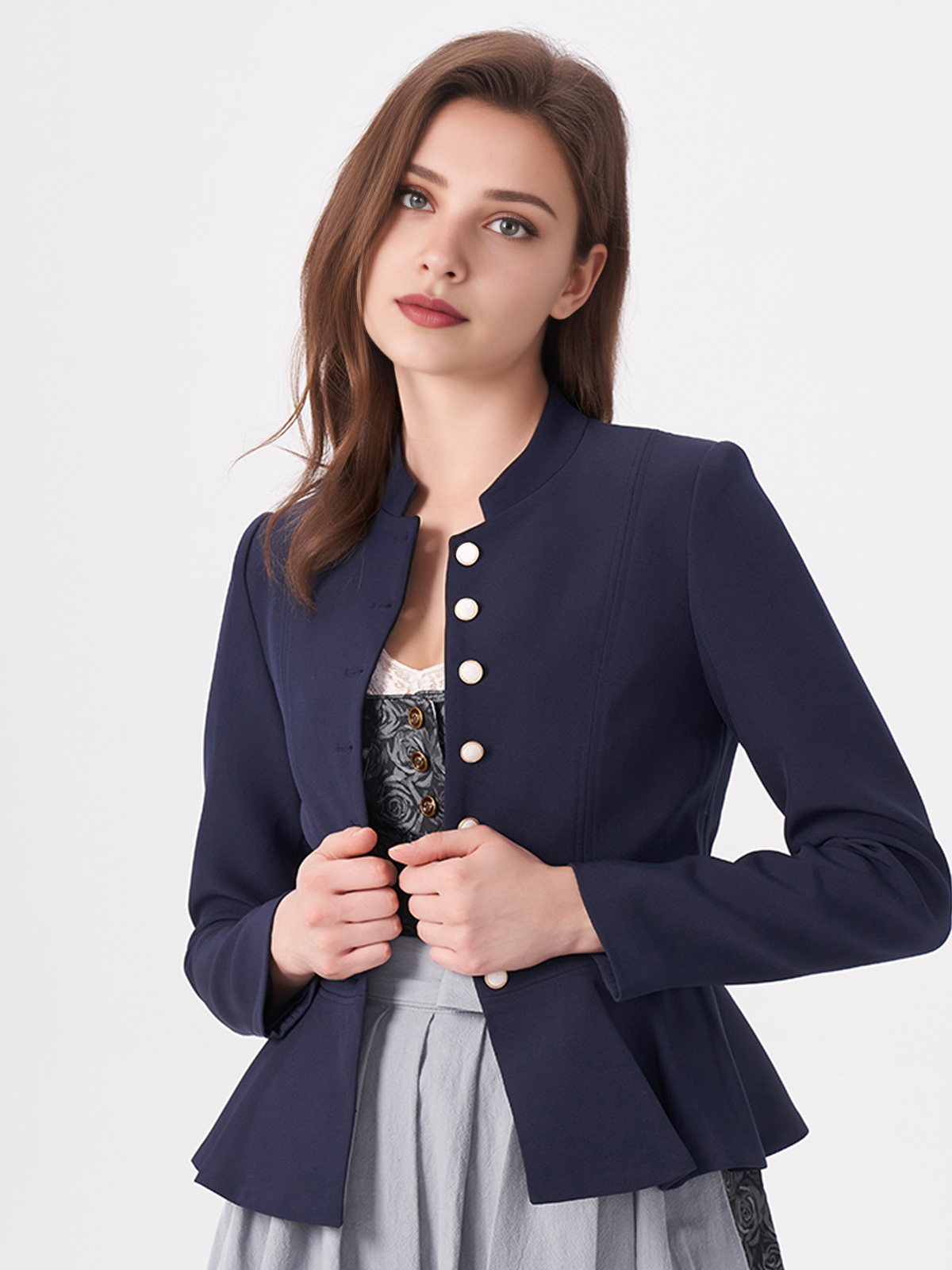 Dirndl Damen Grün in maritimem Blau