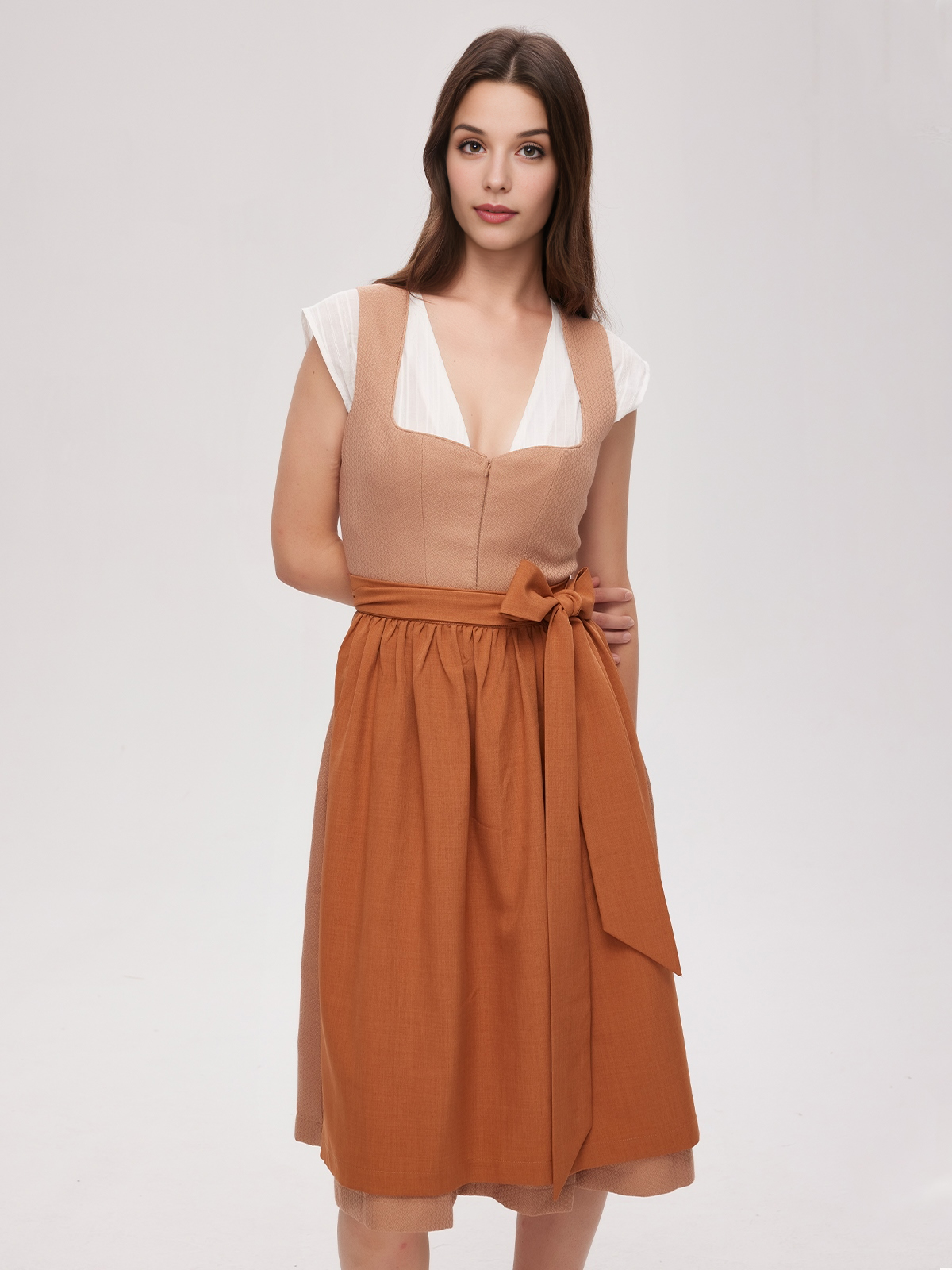 Dunkelgrünes Dirndl Samt