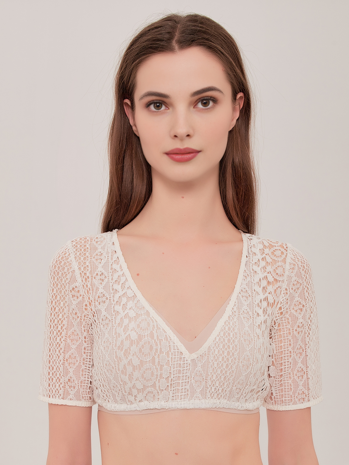 Dirndl Bluse in Weiß