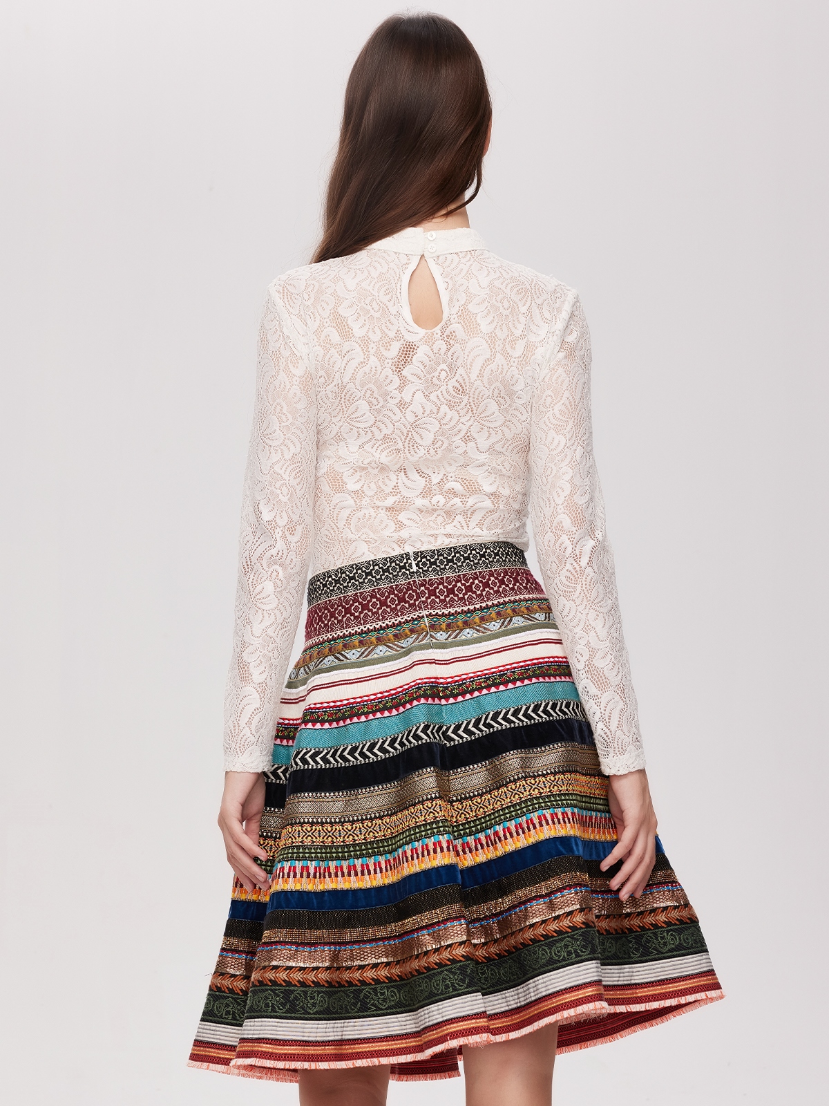 Dirndl in Pink und Grün